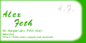 alex feth business card